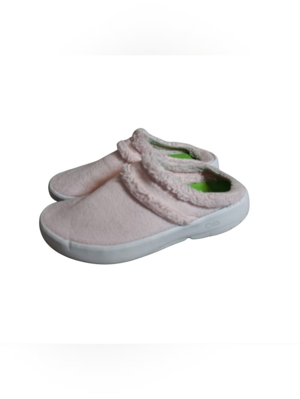 Oofos Womens Oocoozie Slip On Shoes Size 12 Pink Fleece Sport Active Recovery